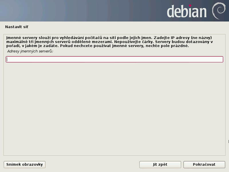 Debian 7.0 Wheezy grafická instalace