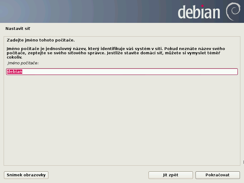 Debian 7.0 Wheezy grafická instalace