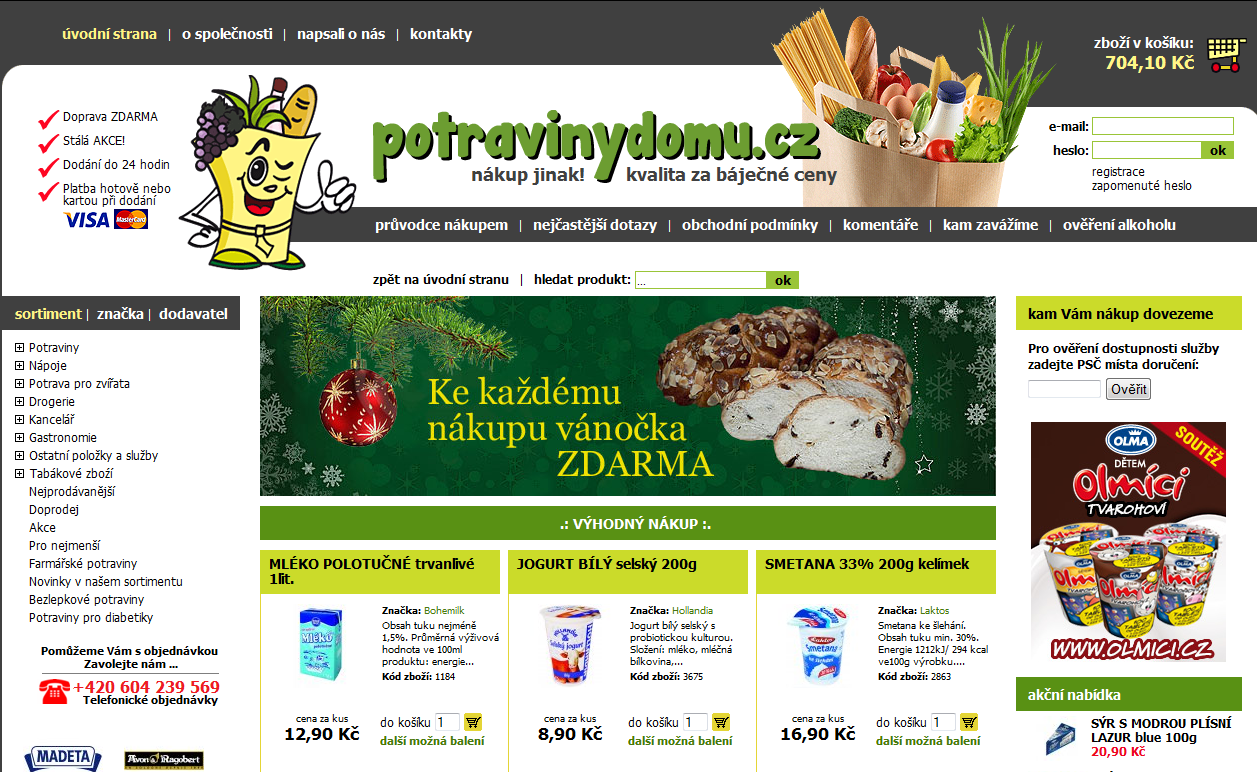 E-shopy s potravinami