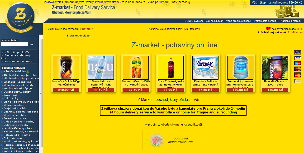 E-shopy s potravinami