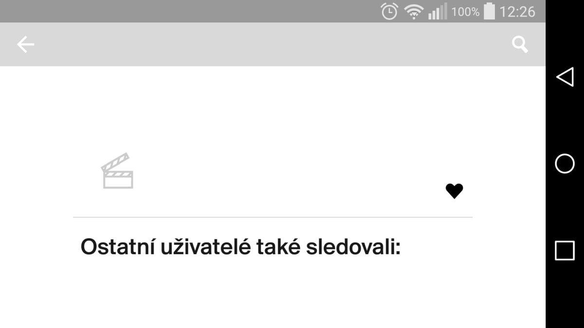 Na mobilu zazvonil budík a přehrávání byl konec. Obrazovka pak vypadala takto. Ale...