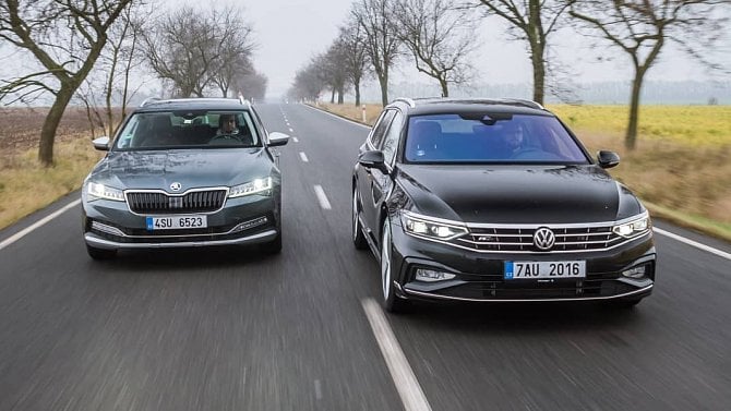 Škoda Superb Scout vs. Volkswagen Passat Variant: Koncernový facelift dvakrát jinak