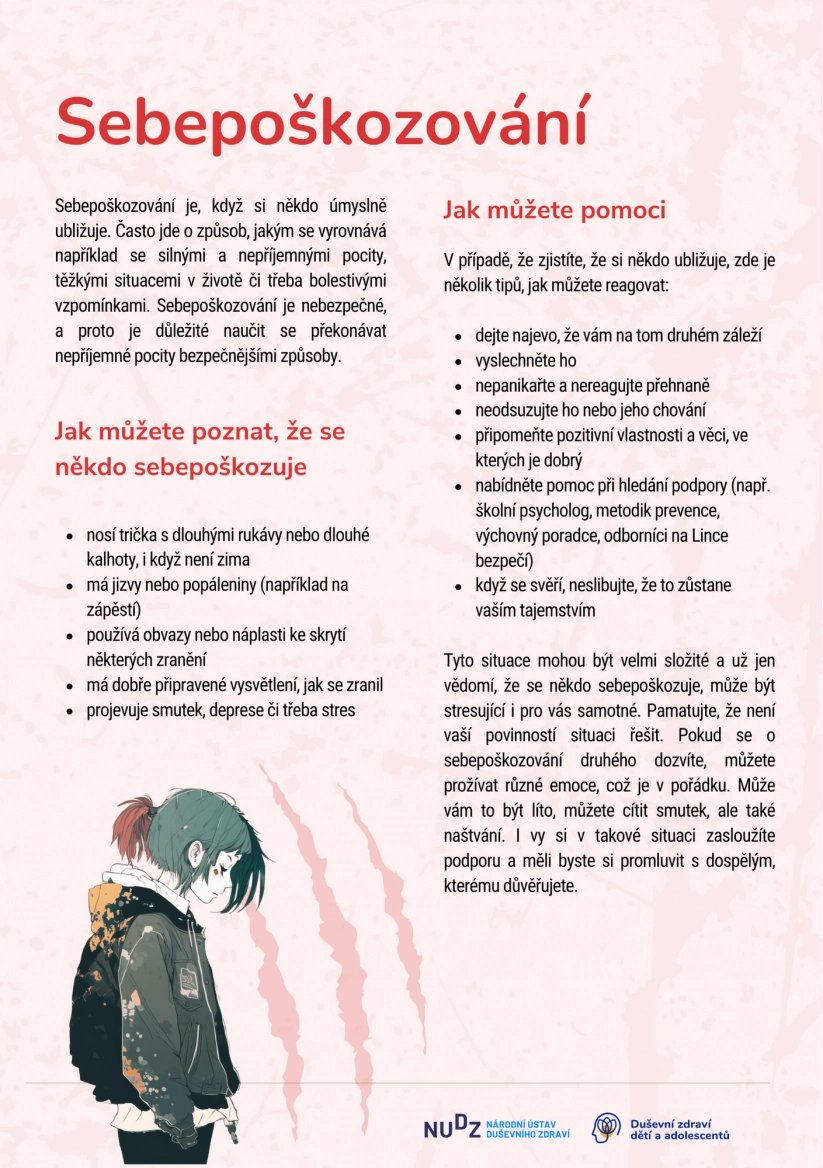 Všechny materiály určené rodičům i dětem lze najít na webu NUDZ www.dzda.cz. Jde o zkratku projektu Duševní zdraví dětí a adolescentů.