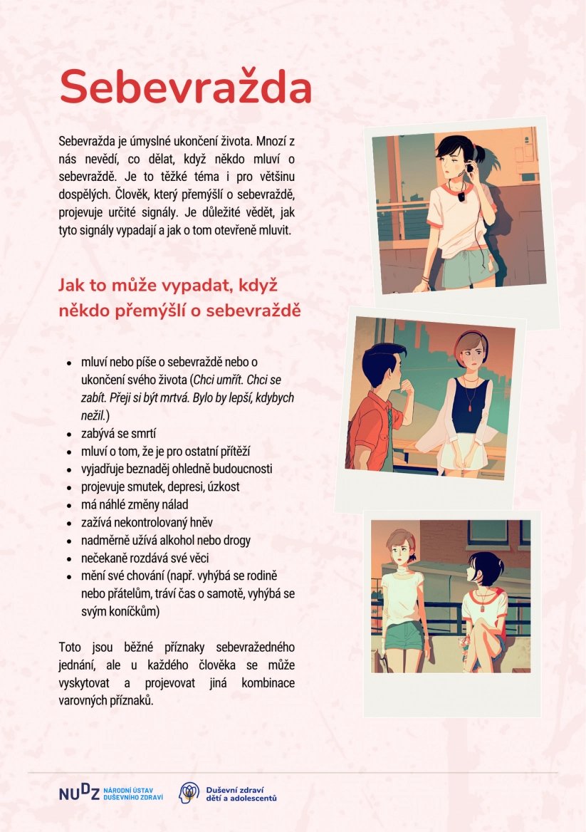 Materiály mají dětem vysvětlit některé věci, které souvisí s duševním zdravím a poučit je, jak zdraví posilovat či pomoci druhým.