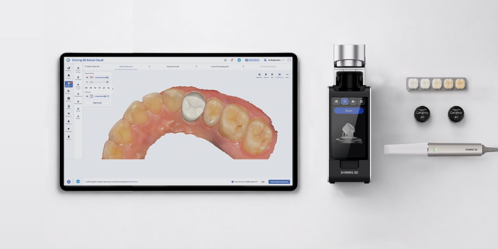 3D tiskárna Ceramix-Nano vytiskne zubní náhradu během jedné návštěvy zubaře