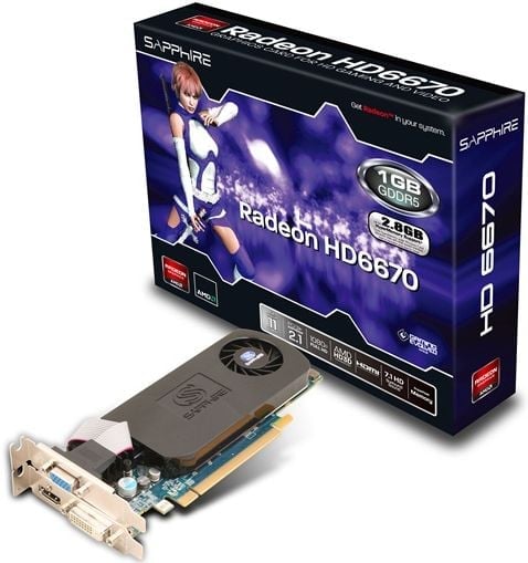 Nízkoprofilový Sapphire Radeon HD 6670