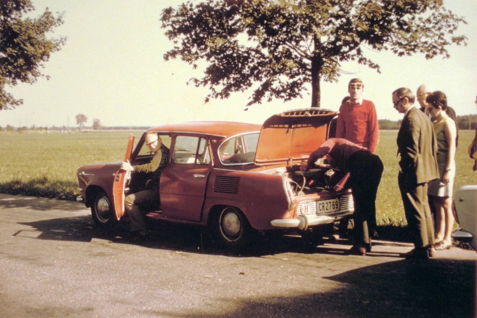 Škoda 1000 MB. Někde v Maďarsku, 1972.