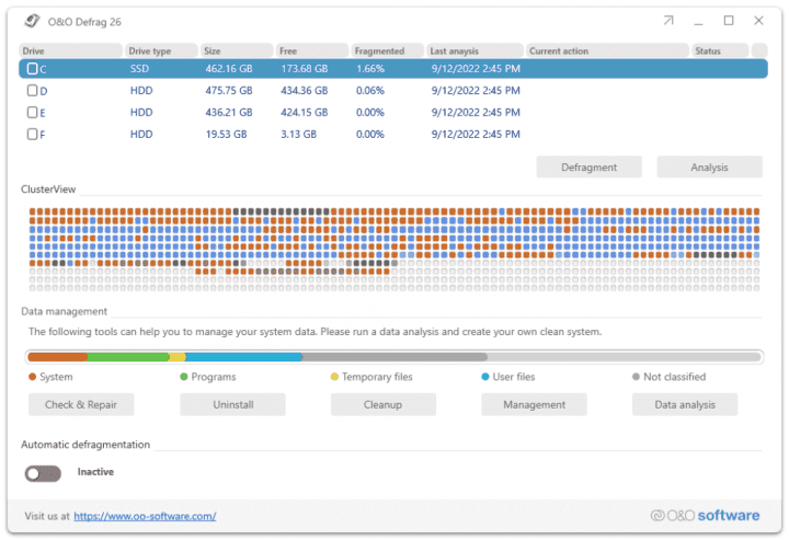 Program OO Defrag