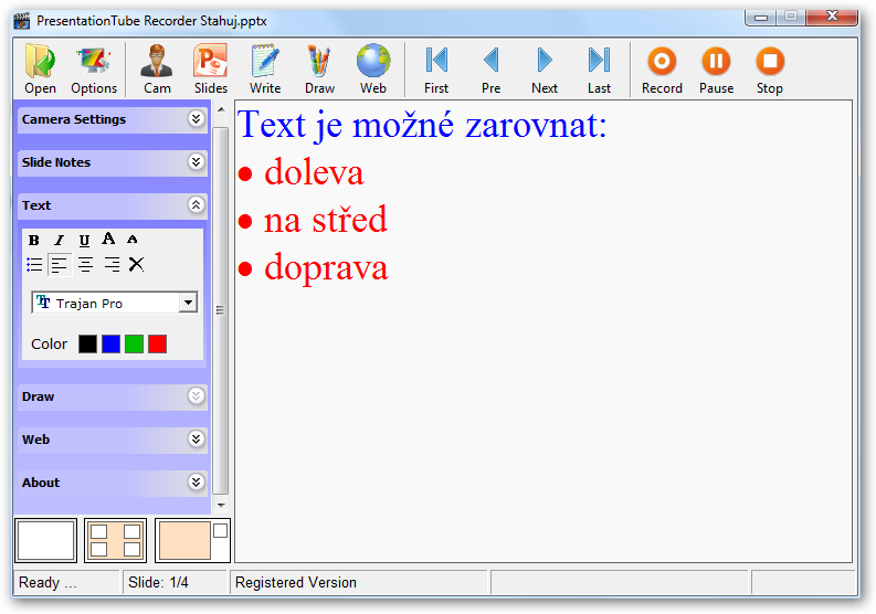 Nástroj Write