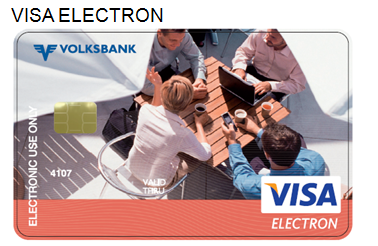 Platební karta Volksbank.