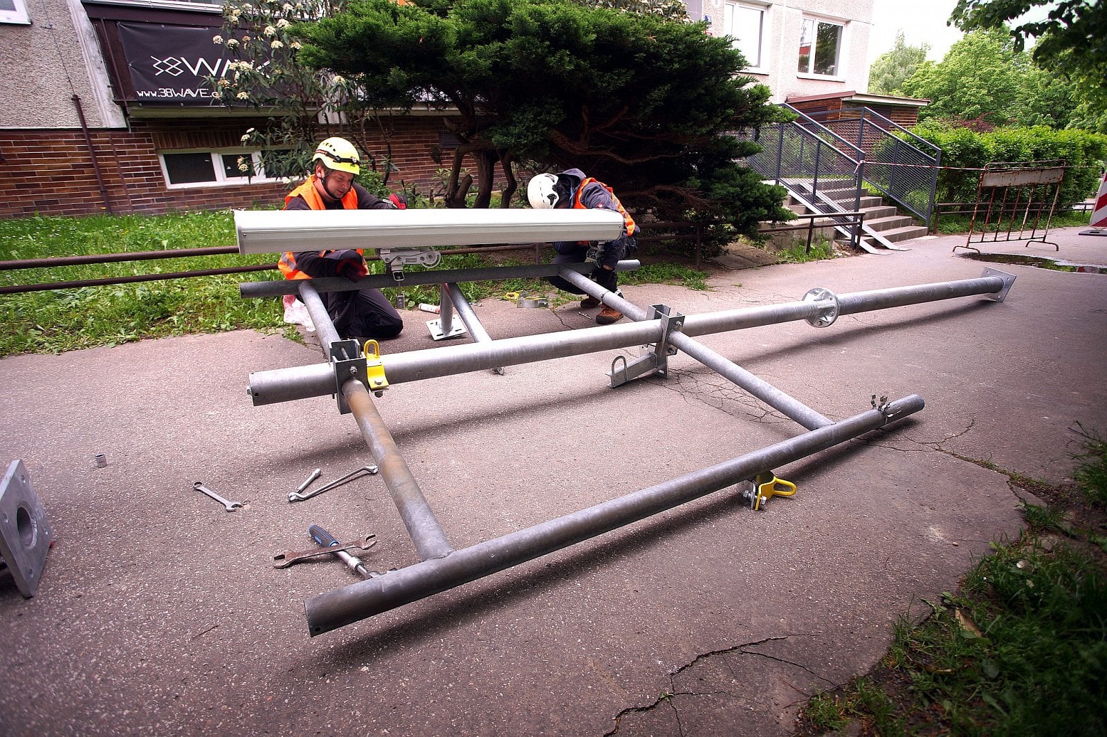 Výměna mobilního vysílače O2 a CETINu