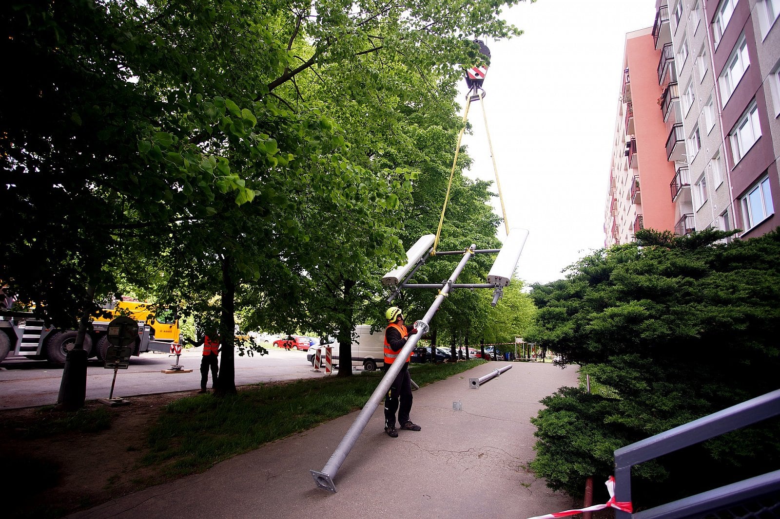 Výměna mobilního vysílače O2 a CETINu