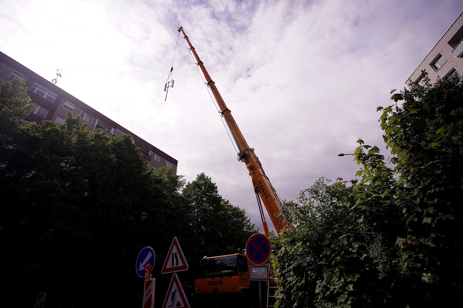 Výměna mobilního vysílače O2 a CETINu