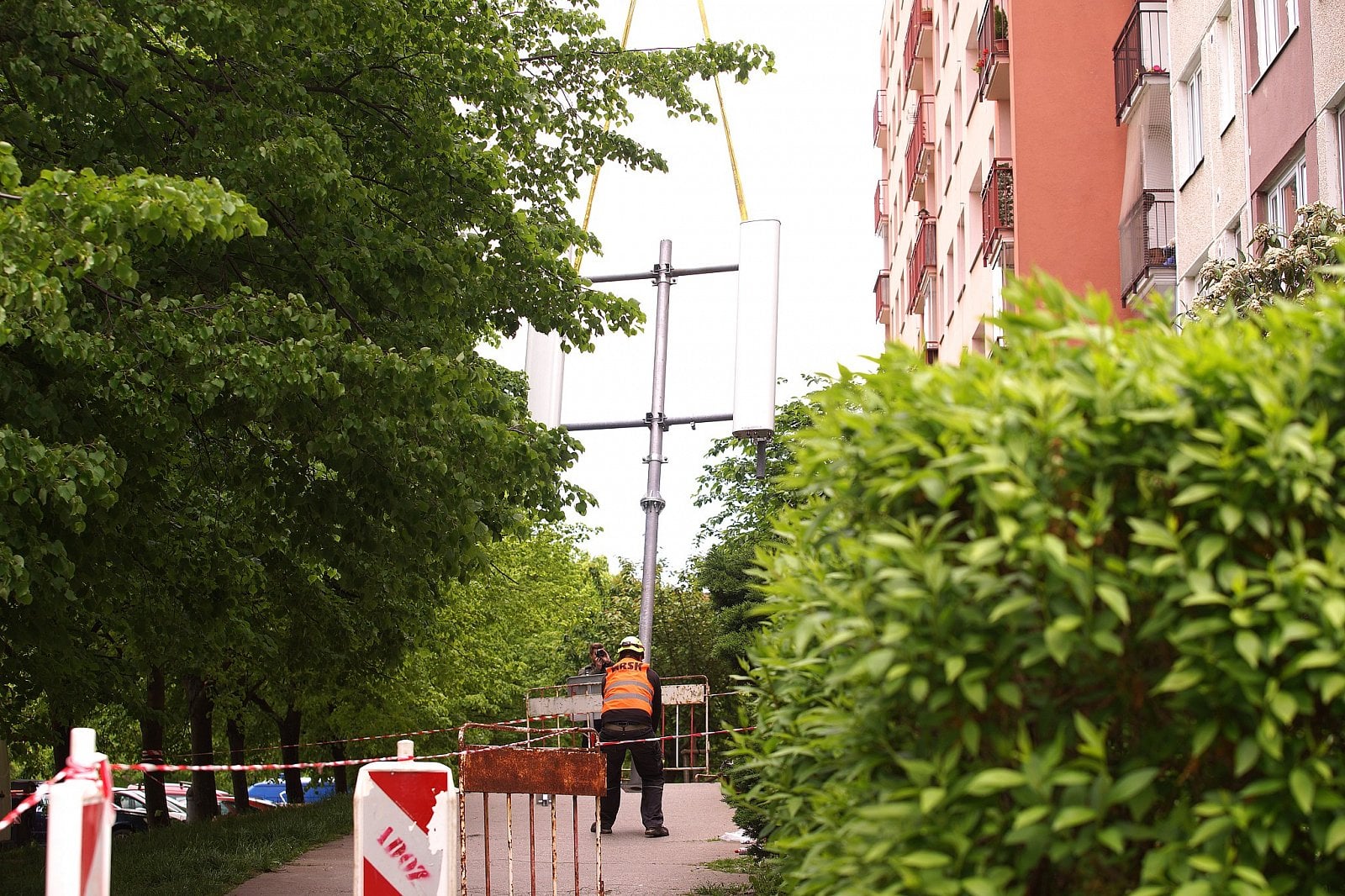 Výměna mobilního vysílače O2 a CETINu