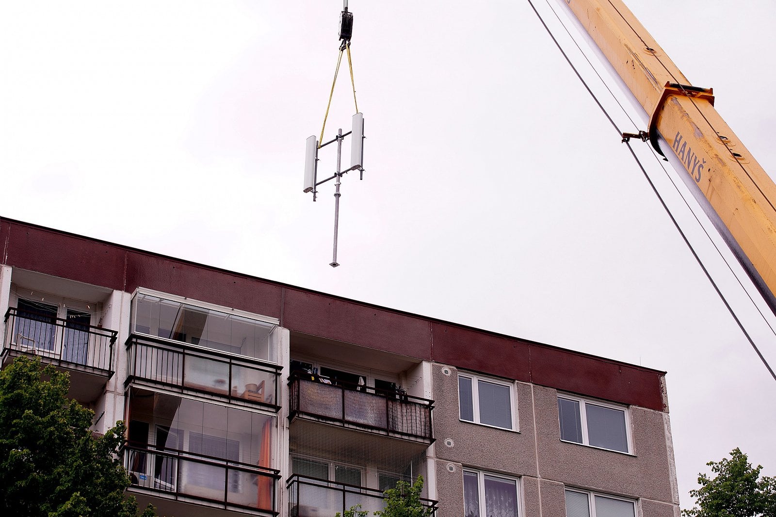 Výměna mobilního vysílače O2 a CETINu