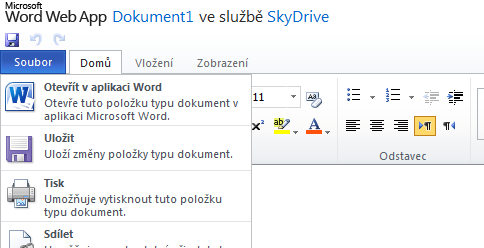 Office Web App SkyDrive