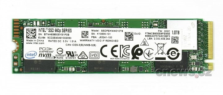 Intel 660p 1TB front