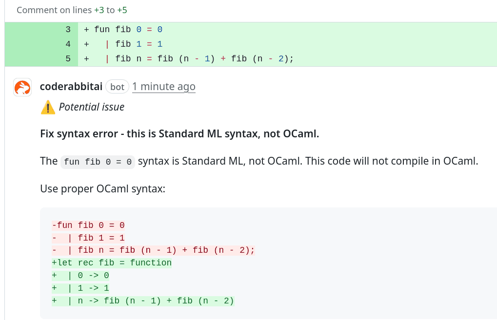 Výsledek analýzy programu vytvořeného v jazyce Standard ML