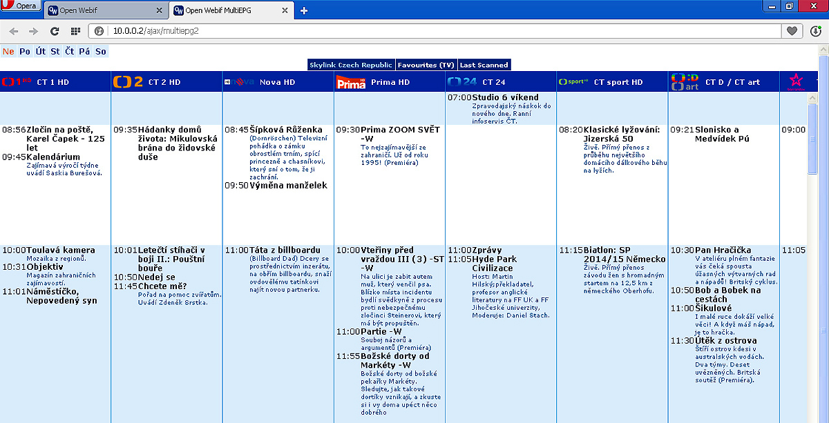 Fotogalerie přijímače HDBox EniBox