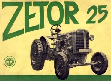 Barevná reklama na Zetor 25 mířila zejména do zahraničí. Český zákazník reklamu nepotřeboval – bral jakýkoliv počet traktorů, a ještě to nestačilo…