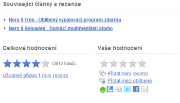 <p>Pod popisem programu se můžete podívat i na související články a recenze</p>