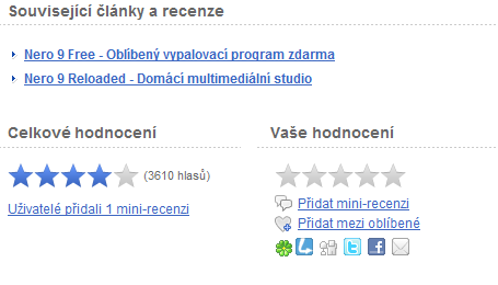 <p>Pod popisem programu se můžete podívat i na související články a recenze</p>