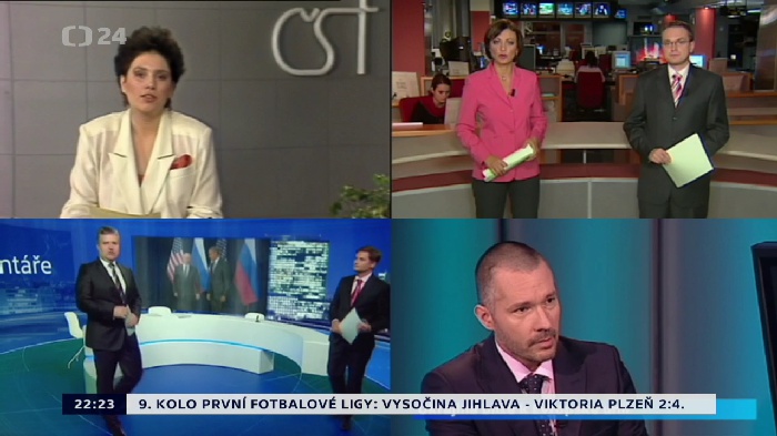 Zpravodajská relace Události, komentáře z virtuálního studia