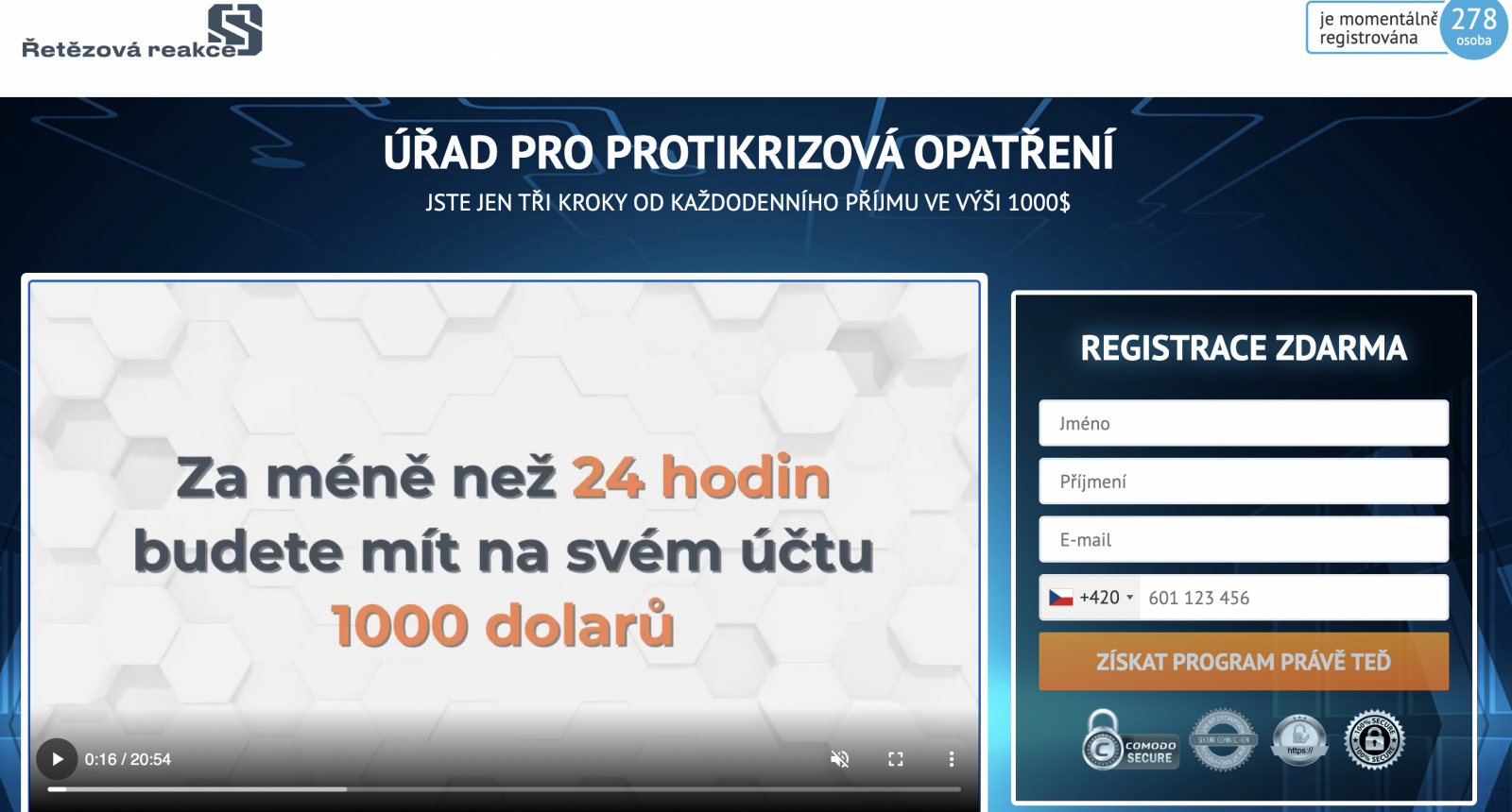 Podvodná reklama slibuje, že budete mít denně vysoké zisky, a to až do konce života.