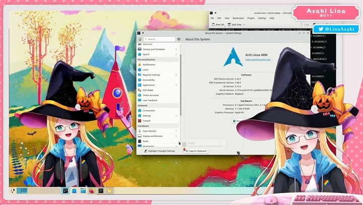 KDE na Apple M1