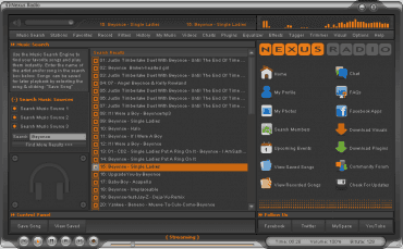Prostředí nové verze programu Nexus Radio 4.2.2