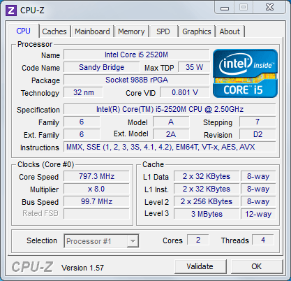 CPU - Z idle