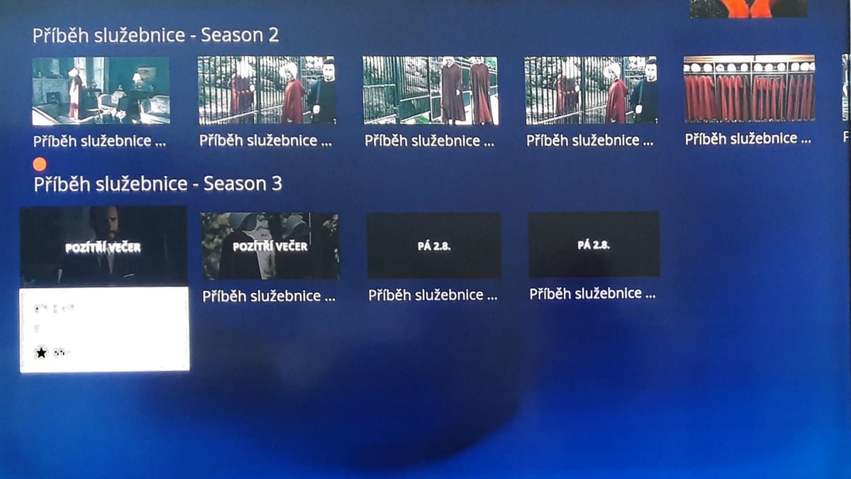 Zobrazení více sezon u seriálu