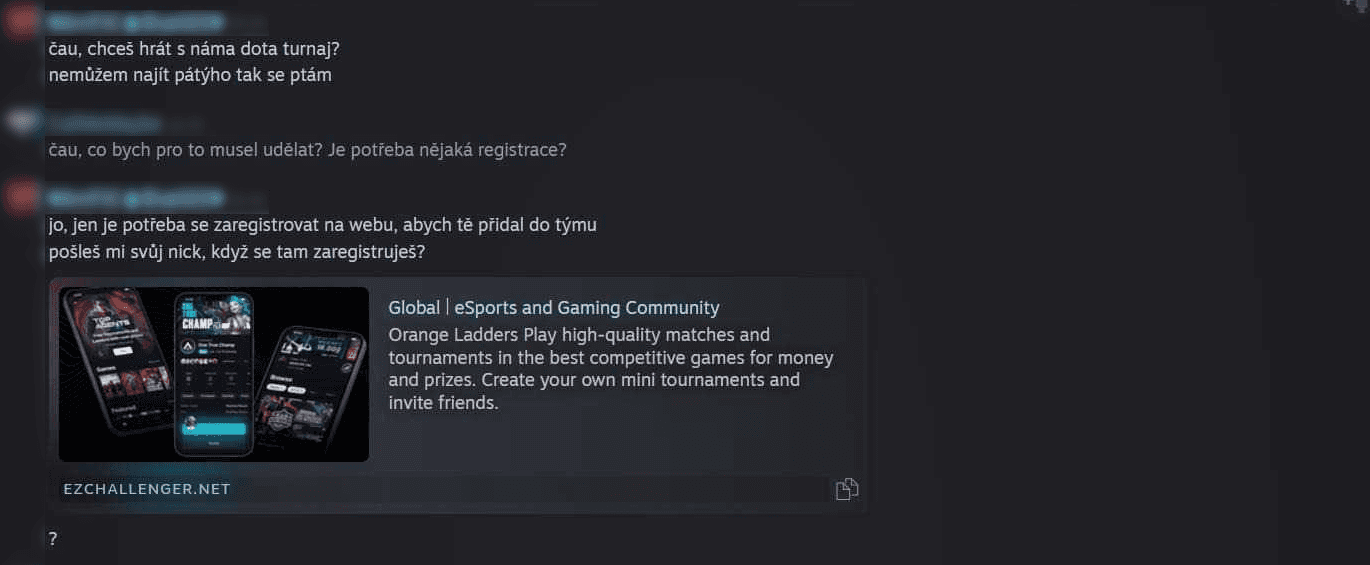Podvody na Steamu vedené proti českým hráčům