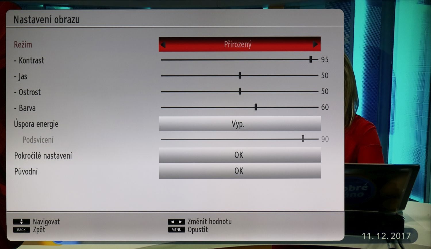 Di-Way T2-One HEVC - menu