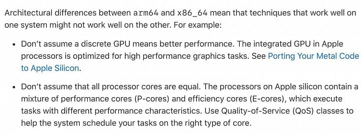 Apple slibuje že integrovaná GPU jeho provenience mají být stejně dobrá jako samostatná GPU