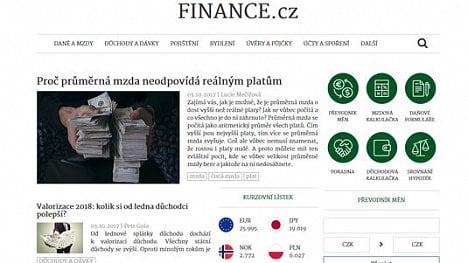 Náhledový obrázek - Portál Finance.cz má novou podobu