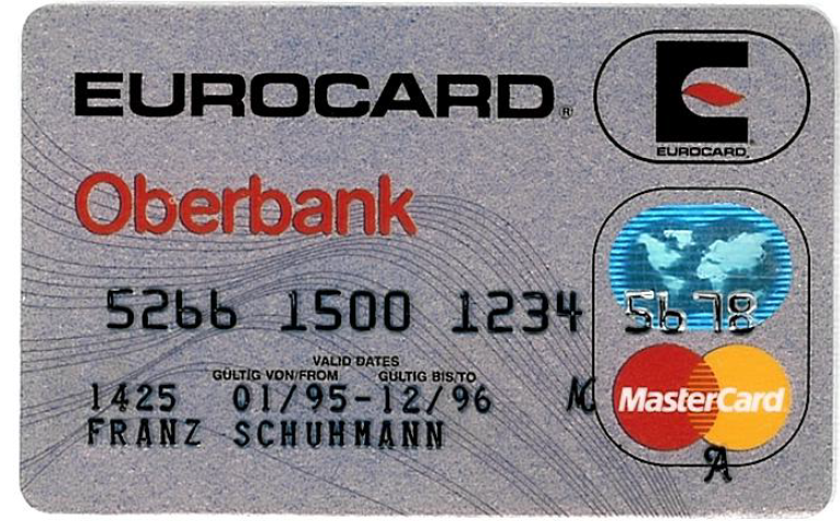 Platební karta Oberbank.