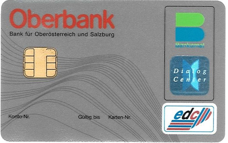 Platební karta Oberbank.