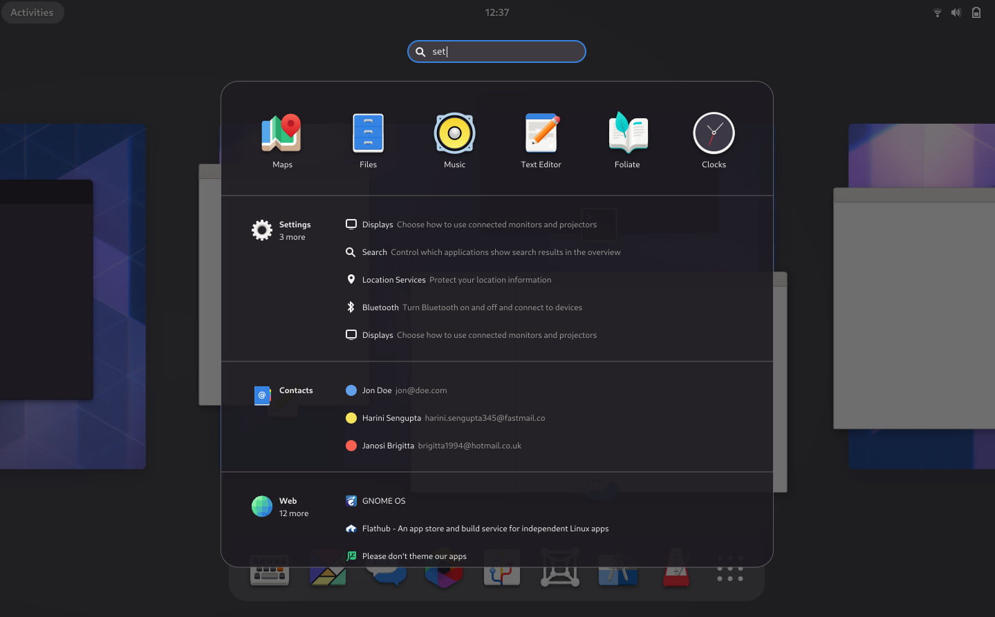 Vyhledávání se nyní zobrazuje jako překryvná plocha, místo původní kompletní změny prostředí.