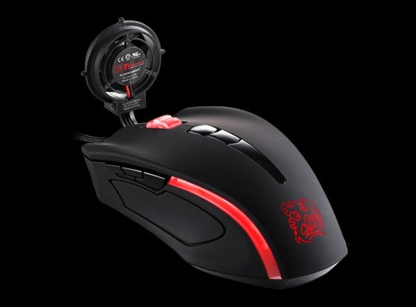 Myš Tt eSPORTS Black Element Cyclone s ventilátorem