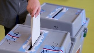 Volební urna při volbách v České republice