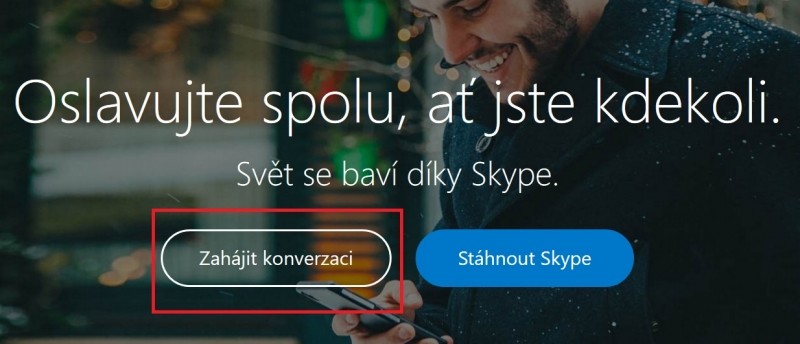 Začínáme na webu služby Skype