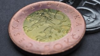 Padesátikorunová mince.