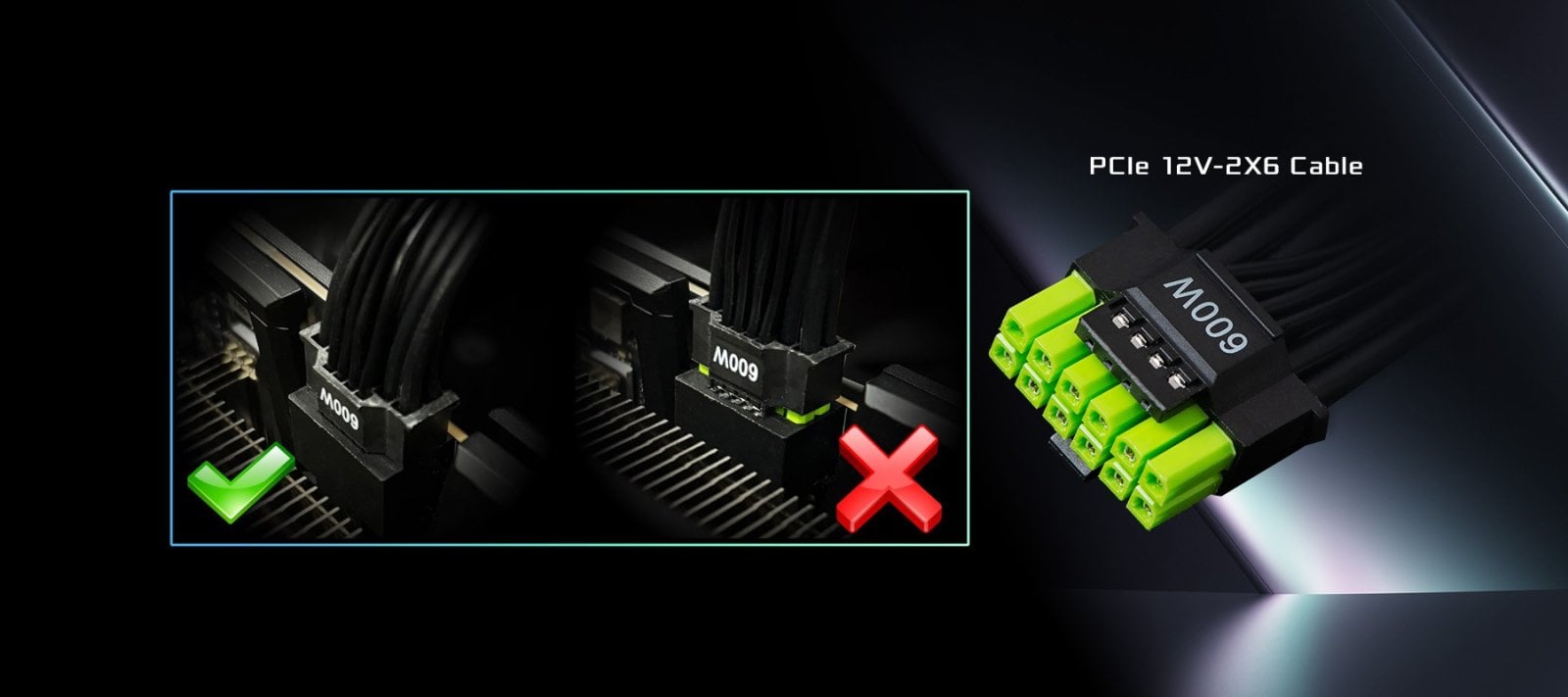 Ochrana proti selhání a přehřátí konektorů 12V-2x6 na zdroji ASRock PG1000-PSF