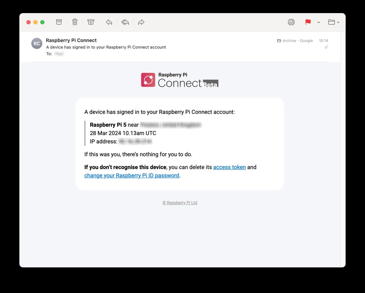 Raspberry Pi Connect