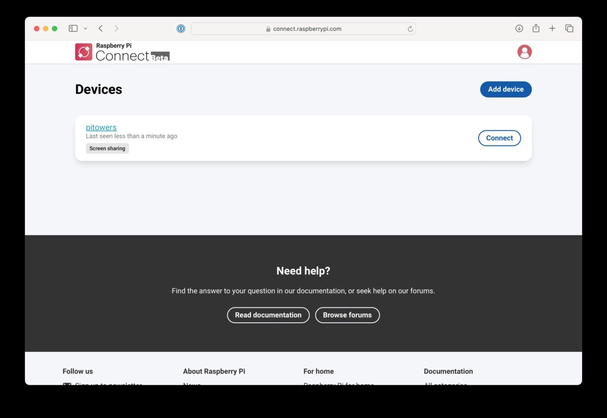 Raspberry Pi Connect