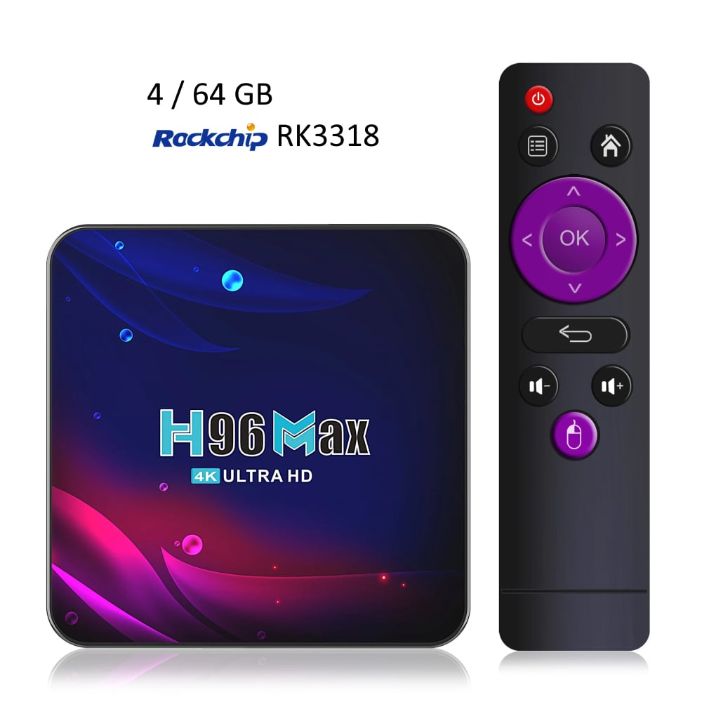 Přístroje H96 MAX s procesorem RK3318