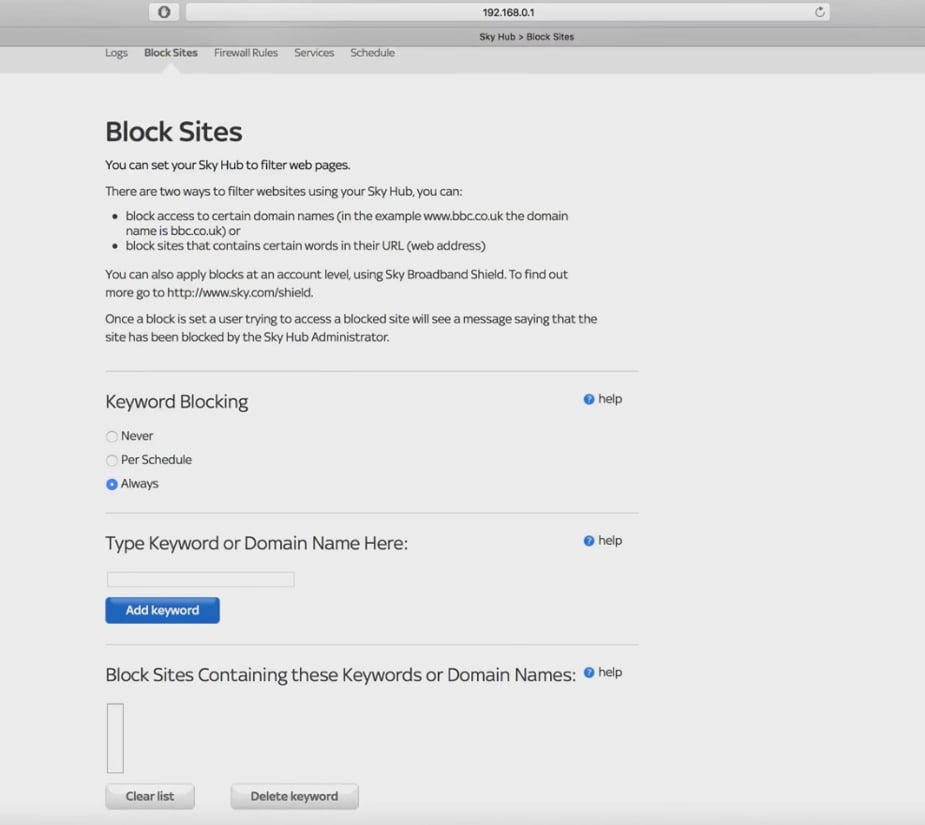 Administrátorské webové rozhraní