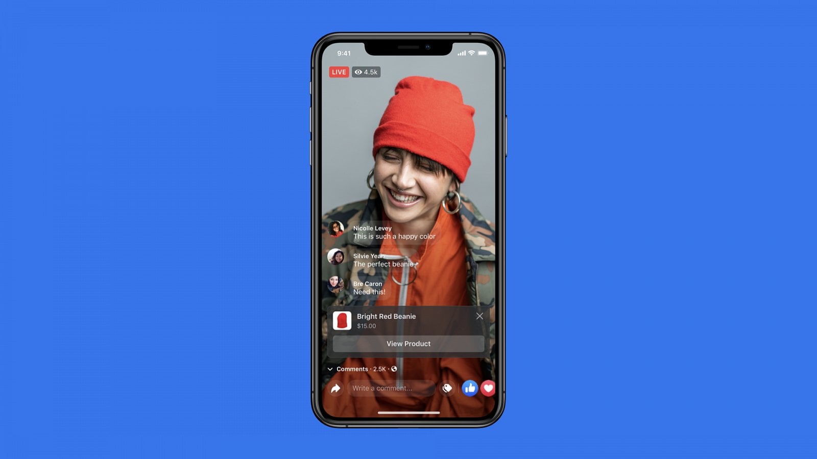 Propagace zboží v živém videopřenosu