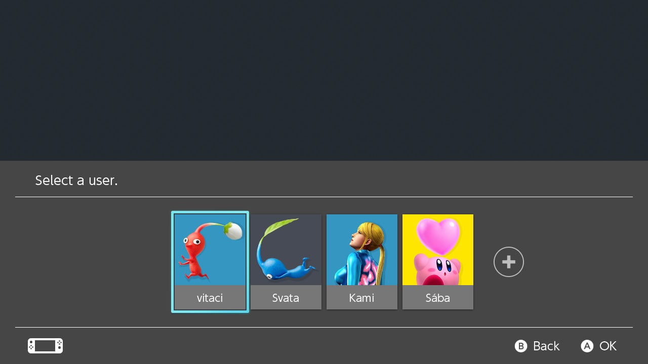 Nintendo Switch prostředí